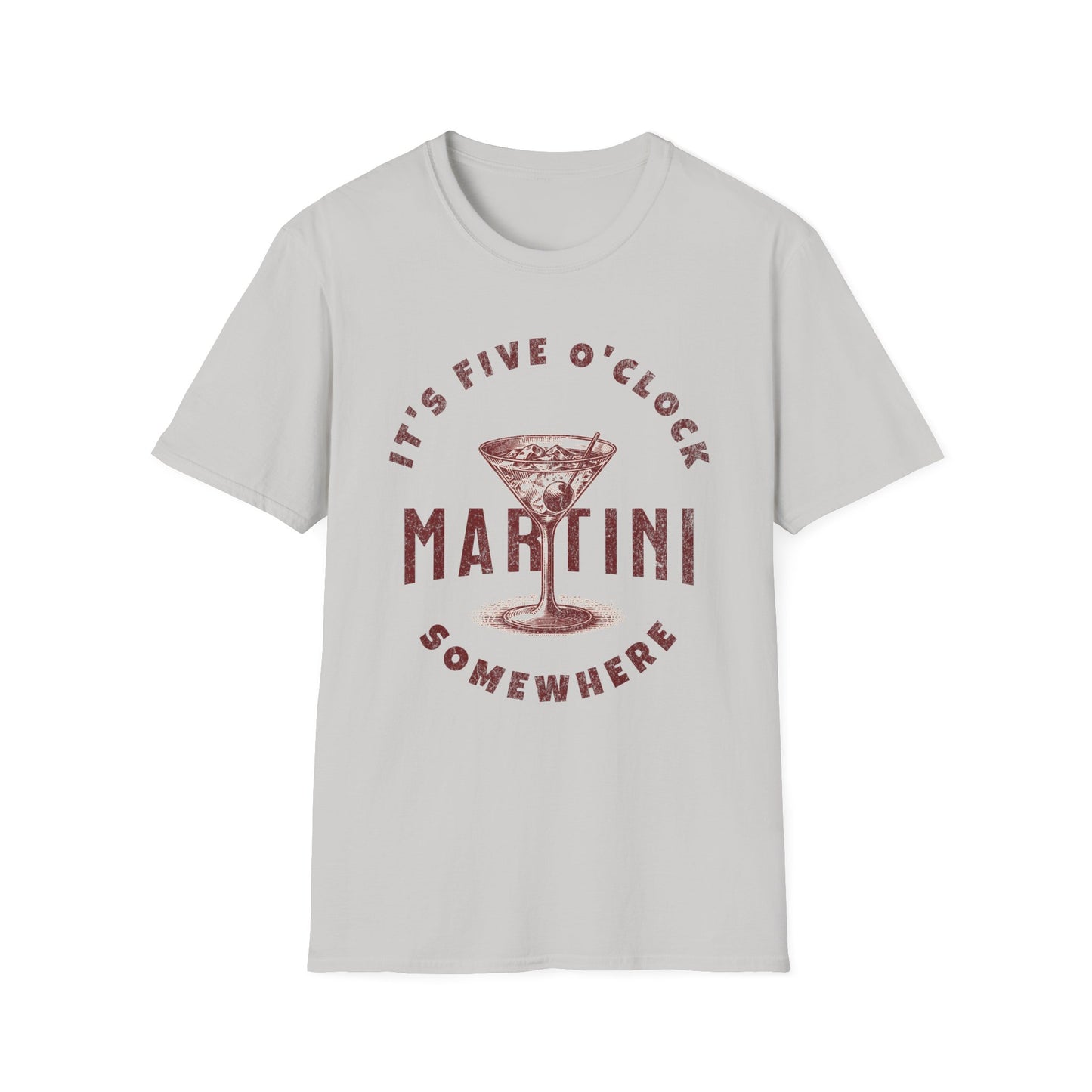 It's 5 O'Clock Somewhere Martini Time Unisex T-Shirt