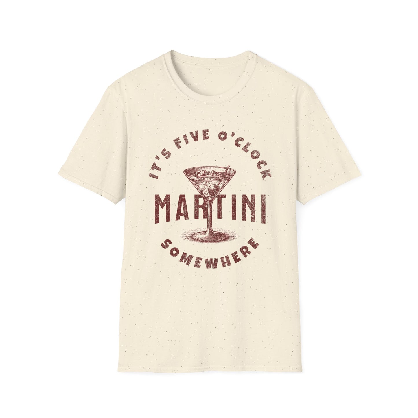 It's 5 O'Clock Somewhere Martini Time Unisex T-Shirt