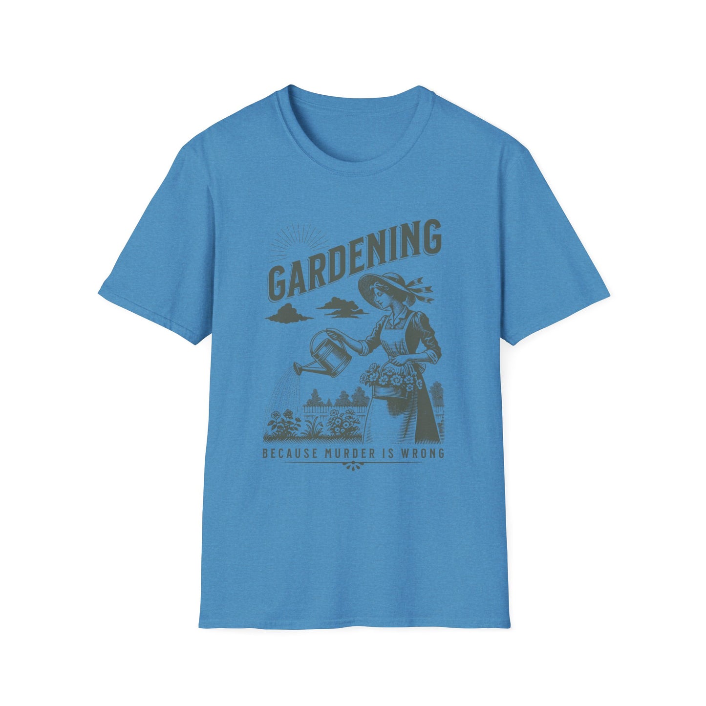 Gardening - Because Murder is Wrong Unisex T-Shirt