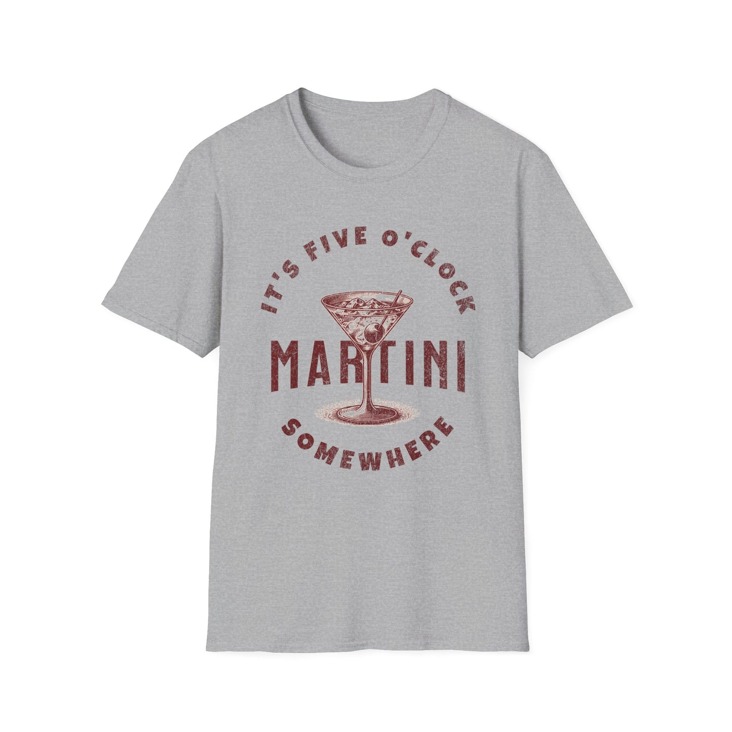 It's 5 O'Clock Somewhere Martini Time Unisex T-Shirt